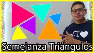 🔻APRENDE A USAR SEMEJANZA DE TRIÁNGULOS en Geometría PLANA🔻 [upl. by Eilahtan31]