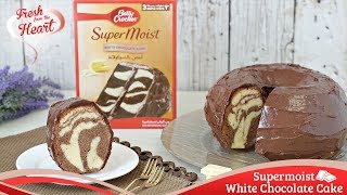 Simple White Chocolate Swirl Cake [upl. by Tteraj693]