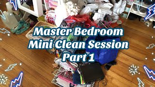 Hoarders Heart Master Bedroom Mini Clean Out DeClutter Purge Part 1 [upl. by Nnednarb]