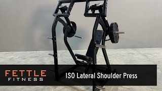 23434  Fettle Fitness Plate Loaded ISO Lateral Shoulder Press [upl. by Hniht970]