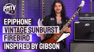 Epiphone Inspired By Gibson Firebird  The Epiphone Firebird Vintage Sunburst On A Budget [upl. by Valentino211]