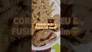 FUSILLI PASTA amp CORDON BLEU for my Partner and his favorite PEPPER SAUCE [upl. by Idisahc]