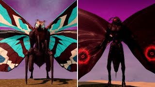 Eclipis Mothman Vs Mosura Comparison  Kaiju Universe [upl. by Lanta]