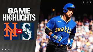 Mets vs Mariners Game Highlights 81124  MLB Highlights [upl. by Ramedlab]