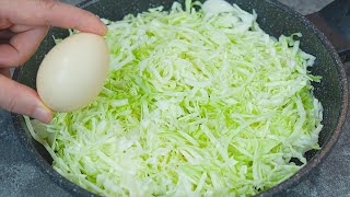 Cabbage with eggs is better than meat Simple Easy and delicious cabbage recipe [upl. by Galliett393]