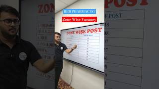 🚂RRB Pharmacist Zone Wise Vacancy rrbpharmacist gpatexam pharmacist [upl. by Ephram827]