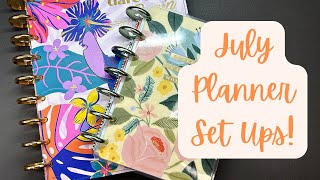 2024 MidYear Planner Set Ups  Classic Vertical Happy Planner amp Mini Happy Planner [upl. by Esirahs]