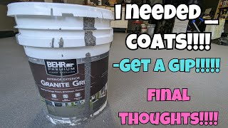 BEHR PREMIUM Granite Grip 3 COATS [upl. by Nitas]