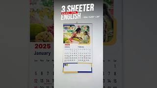 3 Sheeter Wall Calendar 2025  English  Code 310 [upl. by Patrica]