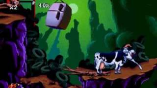 Lets play Earthworm Jim Special Edition German  part 1 Ein neuer Held ist in der Stadt [upl. by Westland]