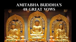 Amitabha Buddhas 48 Great Vows recitation in English by Jiakai [upl. by Fulmer]