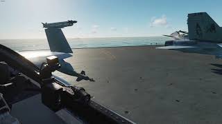 DCS F18 Carrier Startup and Launch [upl. by Nevar]