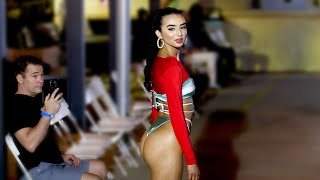 Slow Motion Bikini Runway Model Walk For Swimsuit Fashion Show  Texas Swim Fest [upl. by Elletnohs]