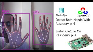 hand tracking opencv  cvzone raspberry pi 4  opencv Python2022  raspberry pi hand tracking [upl. by Nothgierc]