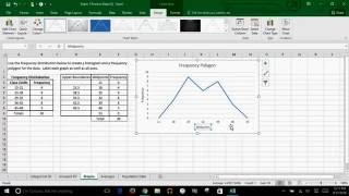 Microsoft Excel  How to Create A Frequency Polygon [upl. by Apollo471]