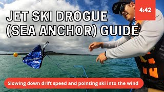 Jet Ski PWC Drogue Sea Anchor Guide  Tutorial  Jetski Towing Tether [upl. by Jermain]