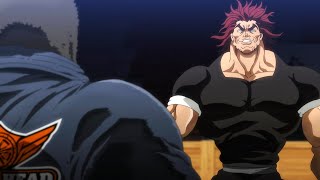 Yujiro vs Kuroki Gensai amp Reinhold vs Oliva  Baki Hanma VS Kengan Ashura [upl. by Viridis]