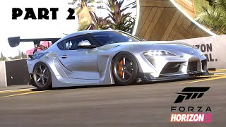 Racing in Modified 2020 Supra  Forza Horizon 5 Gameplay Walkthrough Part 2 4K RAY TRACING PC [upl. by Morgen711]