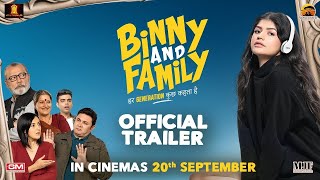 Binny And Family  Official Trailer  Pankaj Kapur Anjini Dhawan Rajesh K  20th September [upl. by Aisetra492]