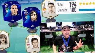 INCREÍBLE PLANTILLA 194 CON ICONOS  FIFA 19 FUT UNITED [upl. by Jonell]