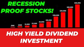 These 5 High Yield Dividend Stocks Saved Me in Recession  Recession Proof Dividend Portfolio [upl. by Perusse]