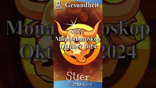 Stier GESUNDHEIT 🩺 Horoskop Oktober 2024 [upl. by Ultima877]