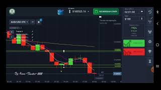 Operando na Pocket Option pelo celular na conta de treinamento [upl. by Eirallam]