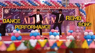 Remix Song Freshers Party Dance Performance in PG College [upl. by Sundberg]