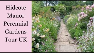 🌹 UK Hidcote Manor Perennial Gardens Walking Tour  Gloucestershire England [upl. by Ahseiyn153]