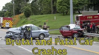 Brutal and Fatal Car Crashes 10 [upl. by Aholla]