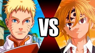 NARUTO VS MELIODAS  BATALHA MORTAL  Ei Nerd [upl. by Farmer]