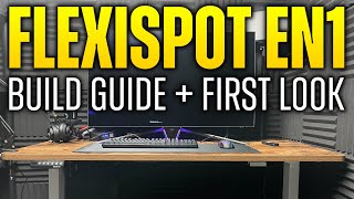 FLEXISPOT Standing Desk Build Guide  Electric Up Desk [upl. by Humphrey]