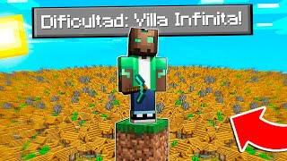 MINECRAFT pero EL MUNDO ES UNA ALDEA INFINITA 😱🌎 [upl. by Gusty]