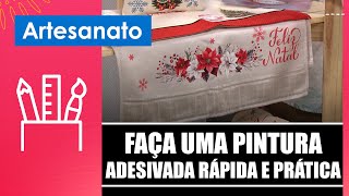 Aprenda a fazer uma pintura adesivada rápida e prática com os artesãos Luiz e Iran – 061124 [upl. by Ayatal]