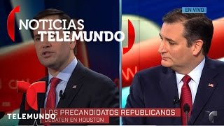 Debate republicano de Telemundo en Houston Texas 24  Noticias  Noticias Telemundo [upl. by Einaled867]