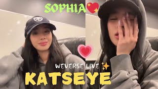 ✨ KATSEYE SOPHIA WEVERSE LIVE 083124 💖🍀 hybe weverse weverseli katseye [upl. by Eenwat]