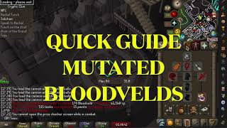 OSRS Mutated bloodvelds Meiyerditch Laboratories Slayer Quick guide Ironman GIM [upl. by Eitsirhc]