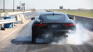 Hennessey Jaguar FTYPE R Coupe Dyno amp 14 Mile Testing [upl. by Barby]