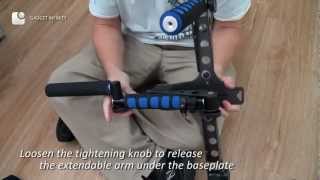 DSLR Rig Shoulder Mount  Filming Stabilizer [upl. by Wolfie]