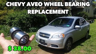 Chevy Aveo 200211Both Front Wheel Bearing Replacement It was NOT fun to replace [upl. by Remy]