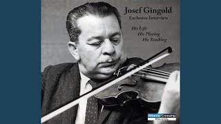 Joseph Gingold His Life His Playing His Teaching George Szell and the Cleveland Orchestra [upl. by Danialah274]