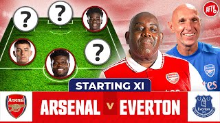 Arsenal vs Everton  Starting XI Live  Premier League [upl. by Alauqahs]