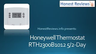 Honeywell Programmable Thermostat Review RTH2300B1012 [upl. by Matilda805]