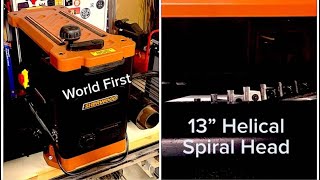 Sherwood 13quot  330mm Helical Spiral head Thicknesser Review [upl. by Erdnoed128]