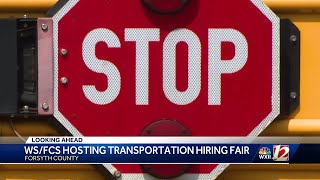 WinstonSalem Forsyth County Schools bus driver hiring fair for 55 openings [upl. by Ahsytal]