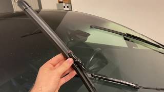 Tesla Model X Wiper Replacement  Everything Learned in Changing Teslas Proprietary Blades Myself [upl. by Licko]