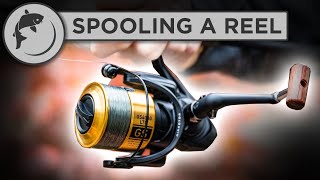 How To Spool A Fishing Reel  put line on your reel [upl. by Nohsar]