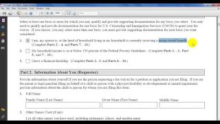 How to request a FEE WAIVER FORM I912 For Immigration forms When Youre unable to pay [upl. by Rialb888]