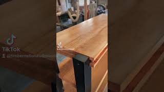 Unique edge for a cherry rack with black posts timbernation racksystem hiendaudio woodworking [upl. by Ahgiela]