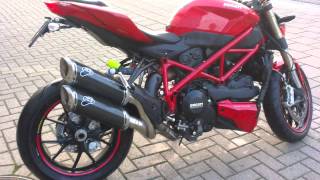 Ducati Streetfighter 848 2013 with Termignoni [upl. by Lenoel507]